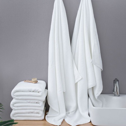 100% Cotton Satin Border Terry Bath Towels 70*140CM 600G