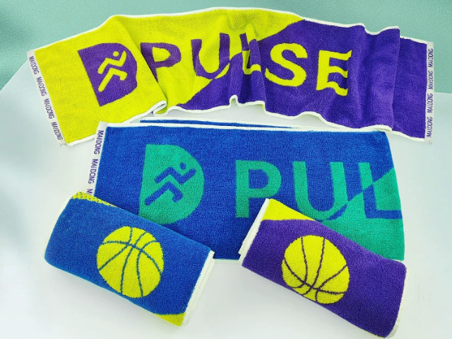 Cotton Jacquard Design Sport Towels