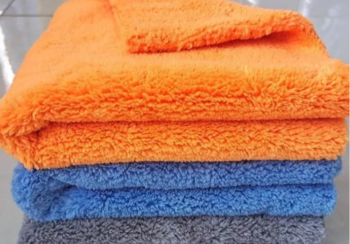 Edgeless Microfiber Coral Fleece Towels