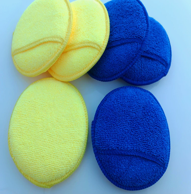 Microfiber Car Waxing And Buffing Applicator Foam Spong Pads