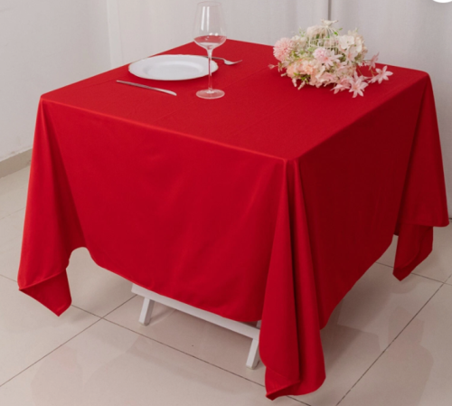 Polyester Table Cloth Microfiber Suede Table Cloth 52*52inch Table Linen