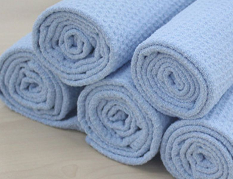 Microfiber Waffle Weave Dish Cloth For Car Detailing And Kitchen Clean