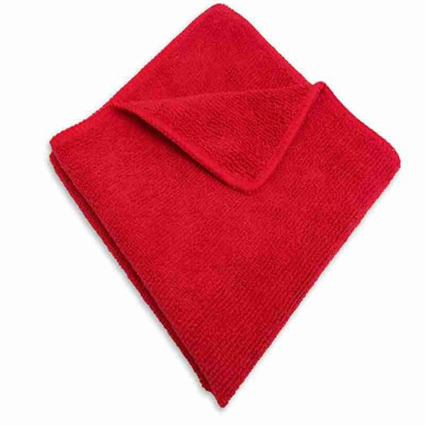 Red Color Microfibre Towels For Multi Purpose Use Fresh Goods
