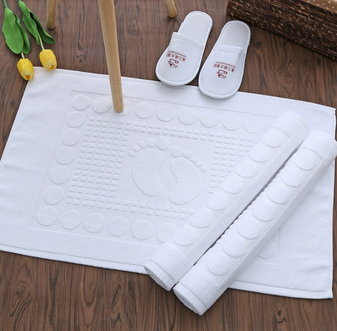 100% Cotton Jacquard Design Bath Mat