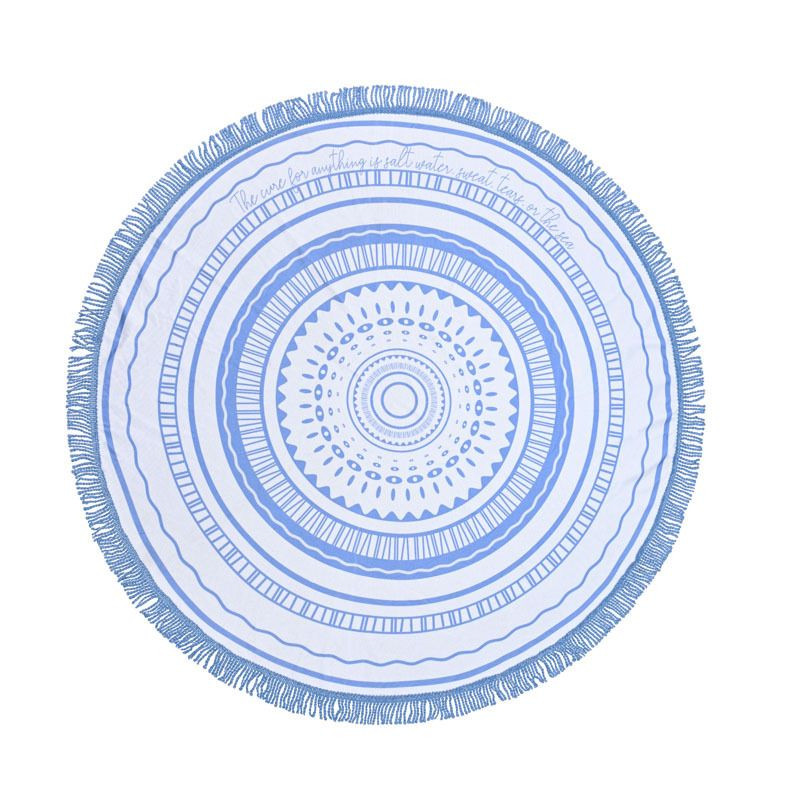 Microfiber Printed Round Beach Towels