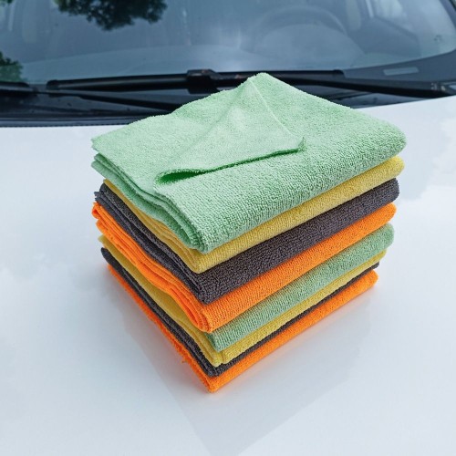 Ultrasonic Cut Microfiber Cleaning Towels