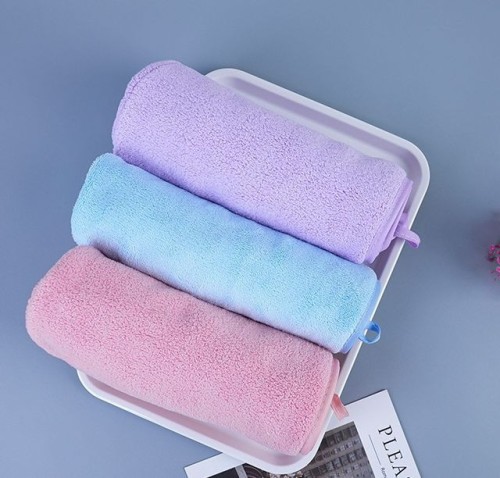 Microfiber Coral Fleece Hair Warp Towels Turban For Beauty And Salon