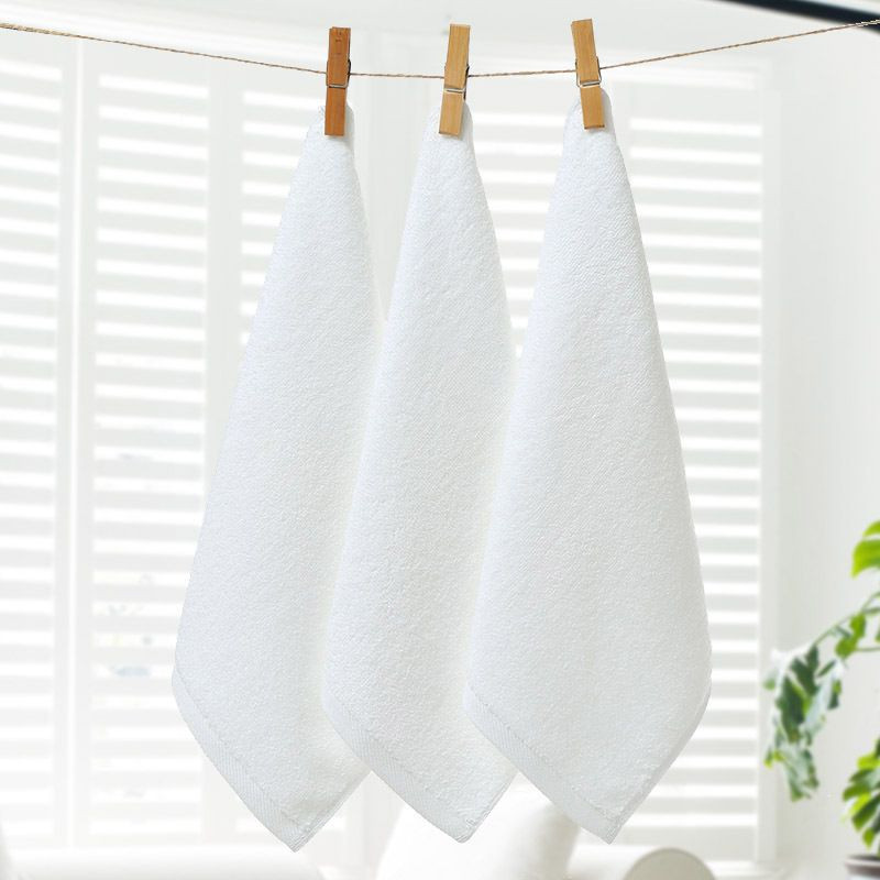 100% Cotton Plain Weave Terry Face Towels 33*33CM 60G