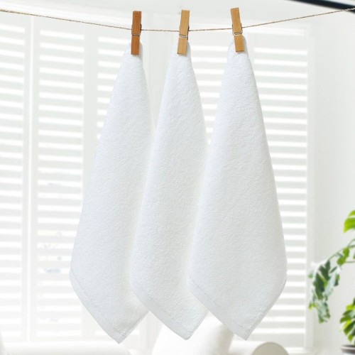 100% Cotton Plain Weave Terry Face Towels 33*33CM 60G