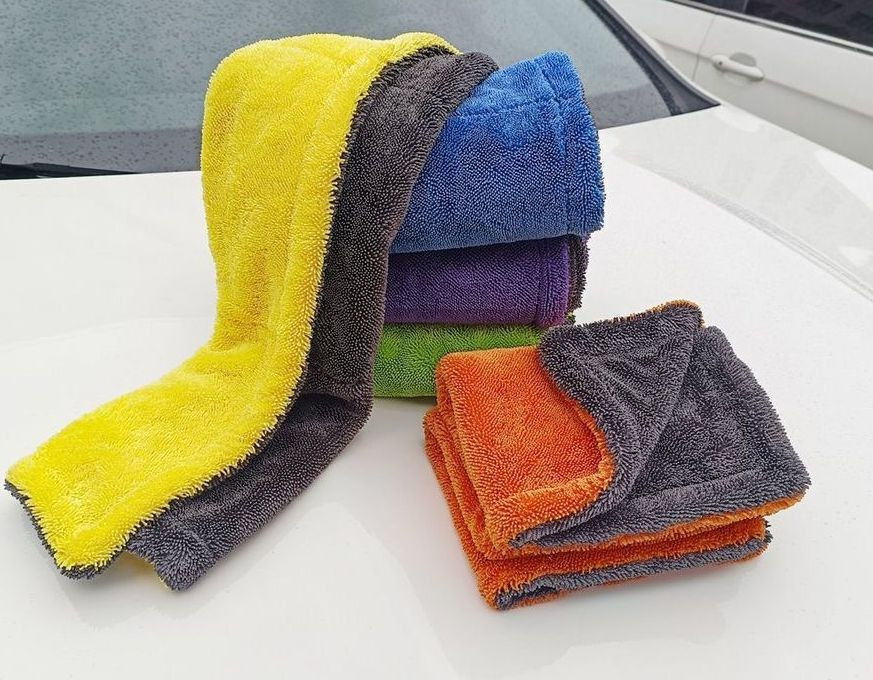 Large Size Microfibre Twisted Yarn Car Detailing Towels