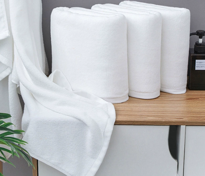 100% Cotton Plain Weave Terry Bath Towels 70*140CM 600G