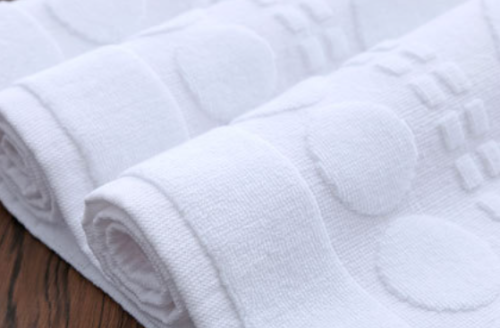 100% Cotton Jacquard Design Bath Mat