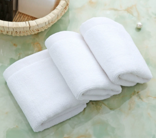 100% Cotton Plain Weave Terry Face Towels 33*33CM 61G