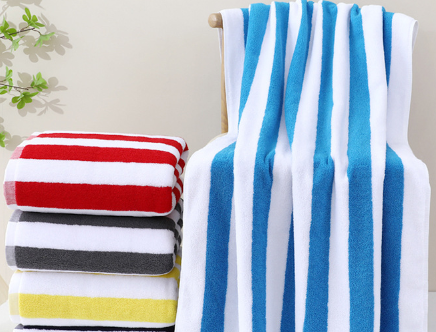 100% Cotton Yarn Dyed Color Stripe Beach Towels