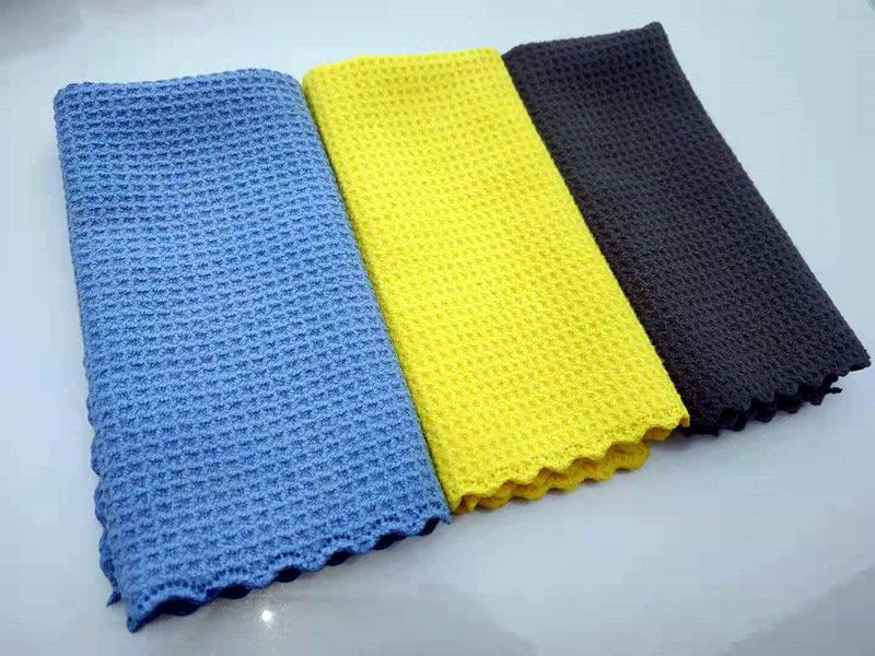 Microfiber Waffle Weave Polish Towels Car Detailing Cloth