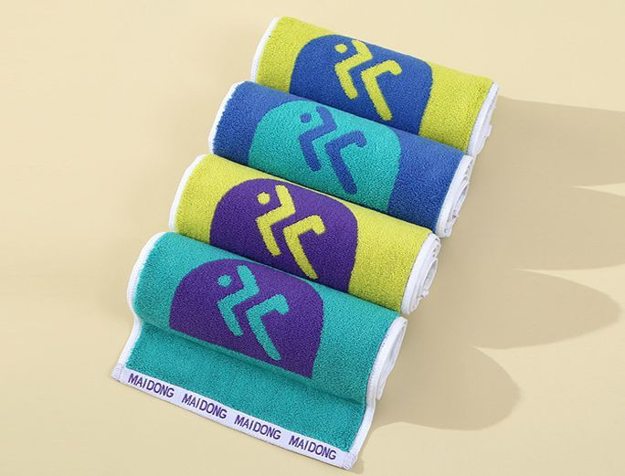 Cotton Jacquard Design Sport Towels