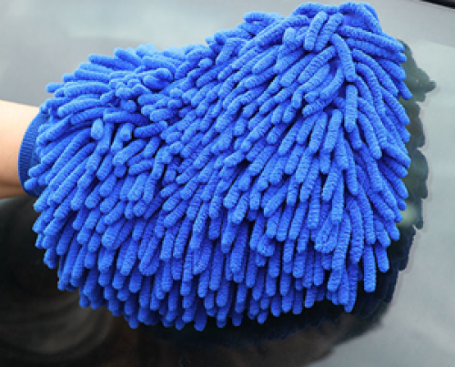 Double-side Microfiber Chenille Glove Car Wash Mitt High Quality