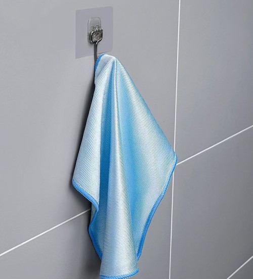 Blue Color Microfibr Glass Cloth For Cleaning Fresh Goods